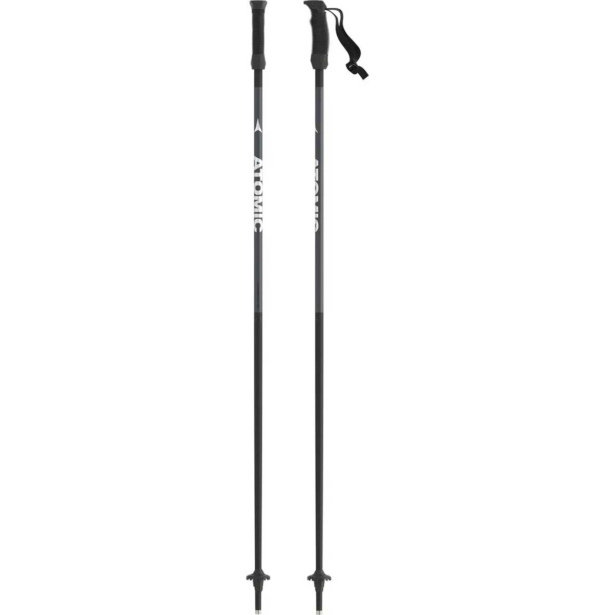 AMT JR BLACK Junior Ski Poles, Ski Stocks, Aluminum Poles