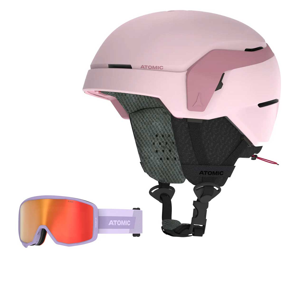 COUNT JR Kids Junior Snow Helmet and Snow Goggle Set