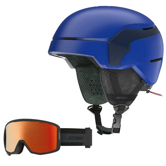 COUNT JR Kids Junior Snow Helmet and Snow Goggle Set