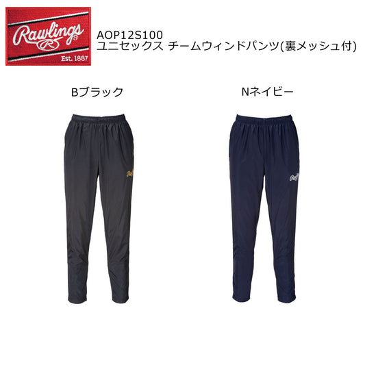 チームウインドパンツ（裏メッシュ） ユニセックス 野球 ブレーカーパンツ ロングパンツ