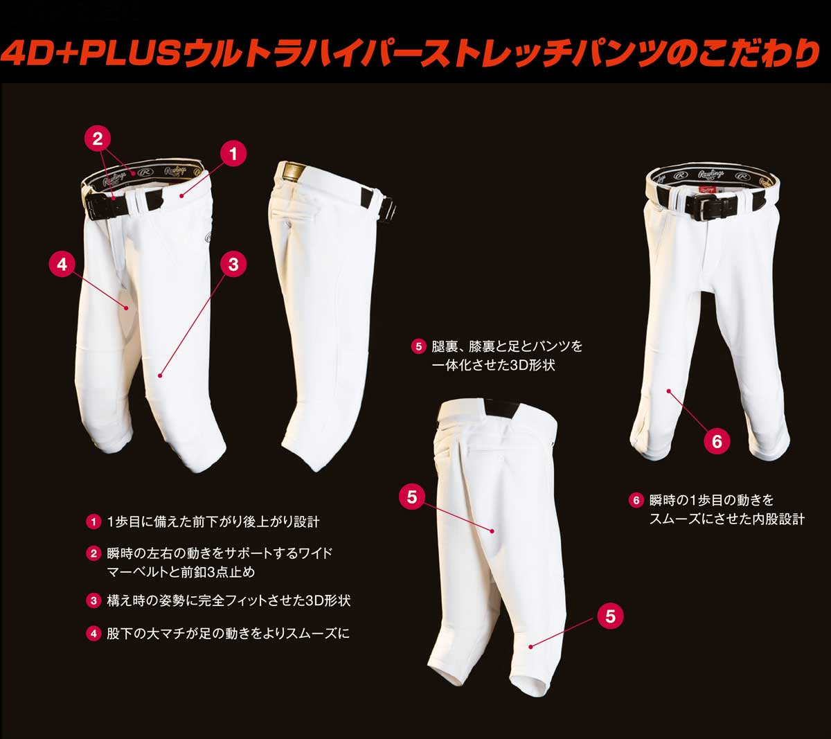 4D+plus Ultra Hyper Stretch Pants Regular Marked