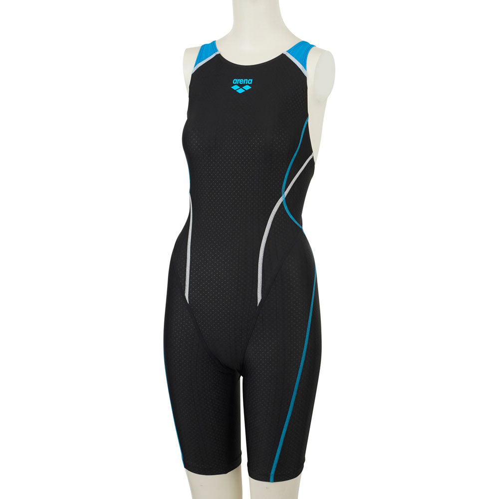 アクアレーシング ジュニア ガールズ ハーフスパッツ 着やストラップ 競泳水着 FINA