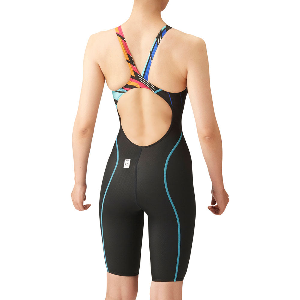 Women's competitive swimsuit, one-piece spats, open back, swimming, WA approved model