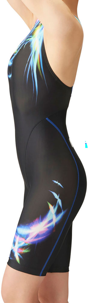 Women's Racing Swimsuit, Racing One-Piece Spats, Open Back, Half Leg