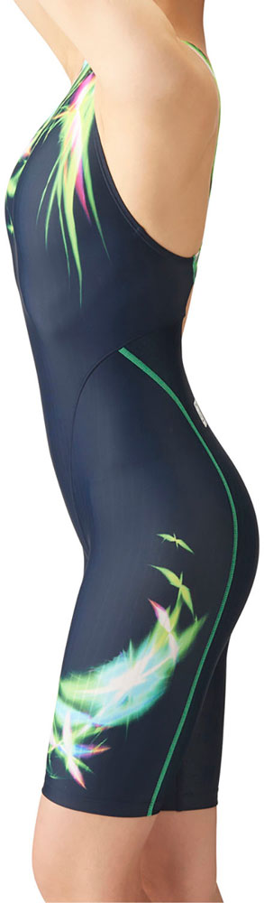 Women's Racing Swimsuit, Racing One-Piece Spats, Open Back, Half Leg