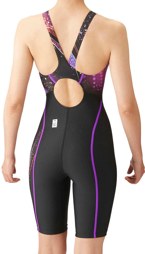 Women's Racing Swimsuit, Racing One-Piece Spats, Open Back, Half Leg