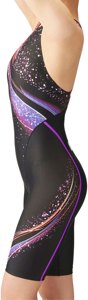 Women's Racing Swimsuit, Racing One-Piece Spats, Open Back, Half Leg