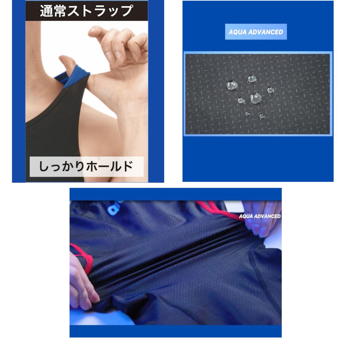 レーシングワンピーススパッツオープンバック ハーフレッグ  女子 競泳水着 トレーニング