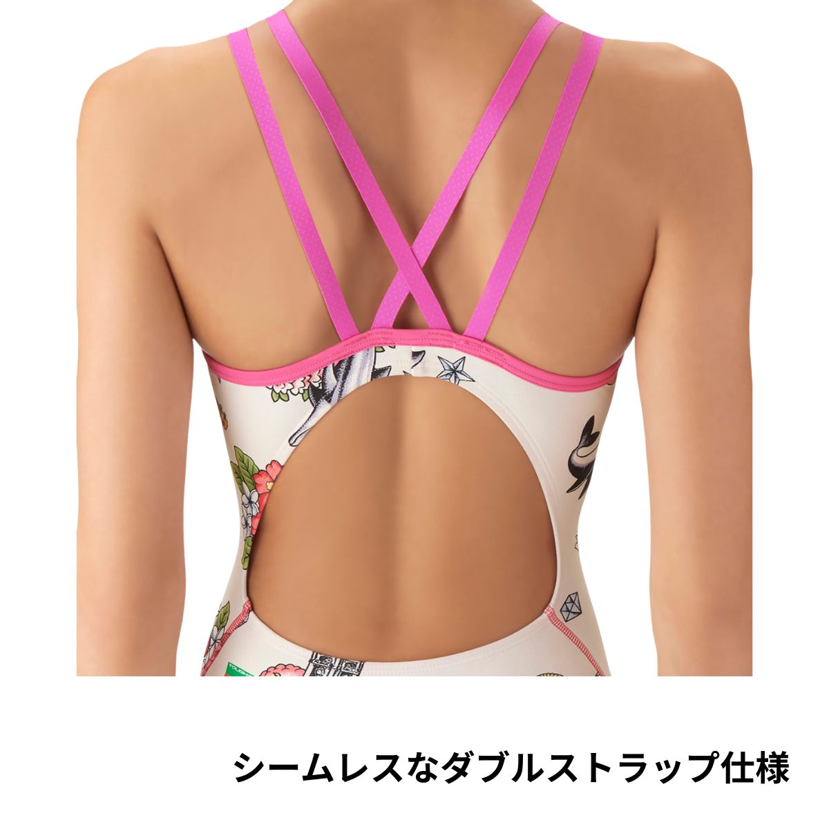 トレーニングワンピーススパッツ（オープンバック） レディース 水泳