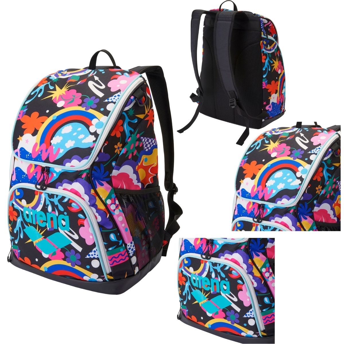 キッズ ジュニア 大人 バックパック 総柄 スイマーズリュック リュックサック リュック
