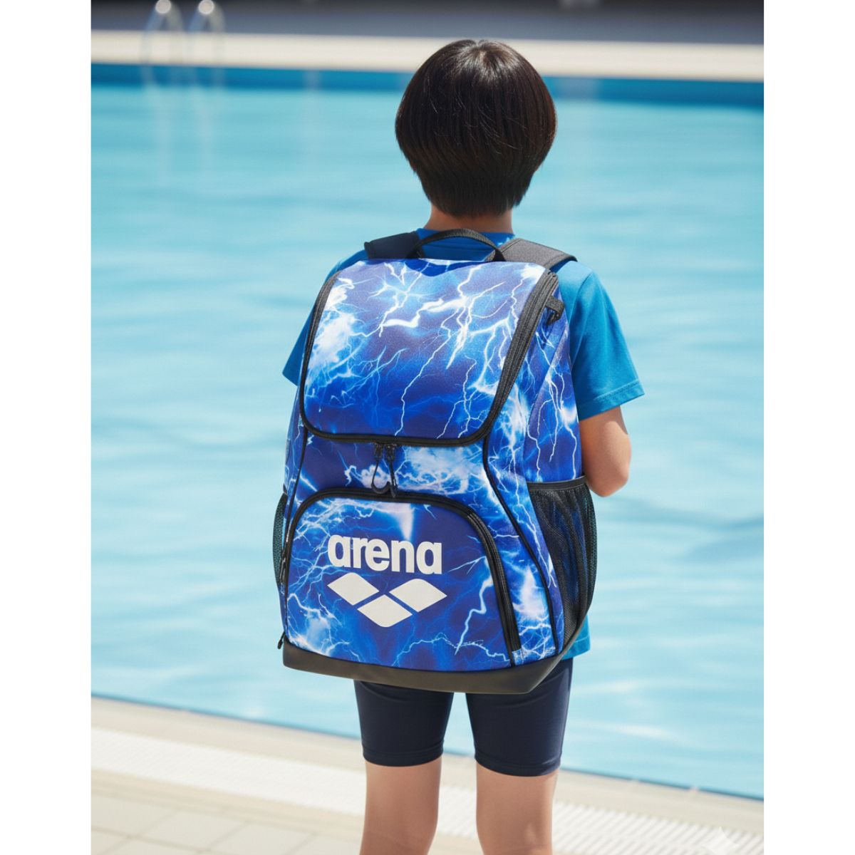 キッズ ジュニア 大人 バックパック 総柄 スイマーズリュック リュックサック リュック