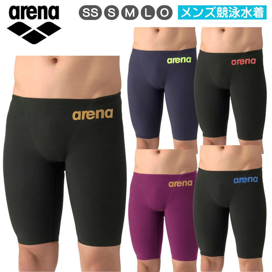 メンズ 競泳水着 レーシングスパッツ ハーフレッグ スイムスパッツ WA承認 公式 大会