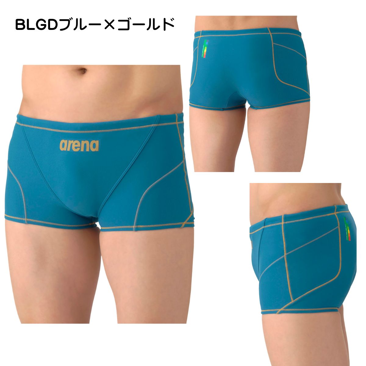 メンズ 競泳トレーニング水着 スパッツ ショートレッグ 水泳 練習用 ショート