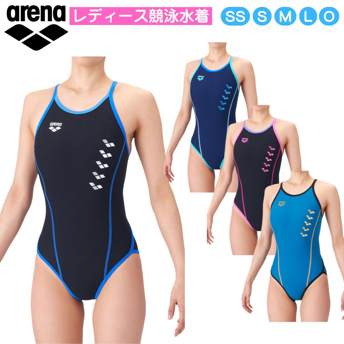 レディース 水着 競泳 トレーニングワンピース オープンバック 練習用