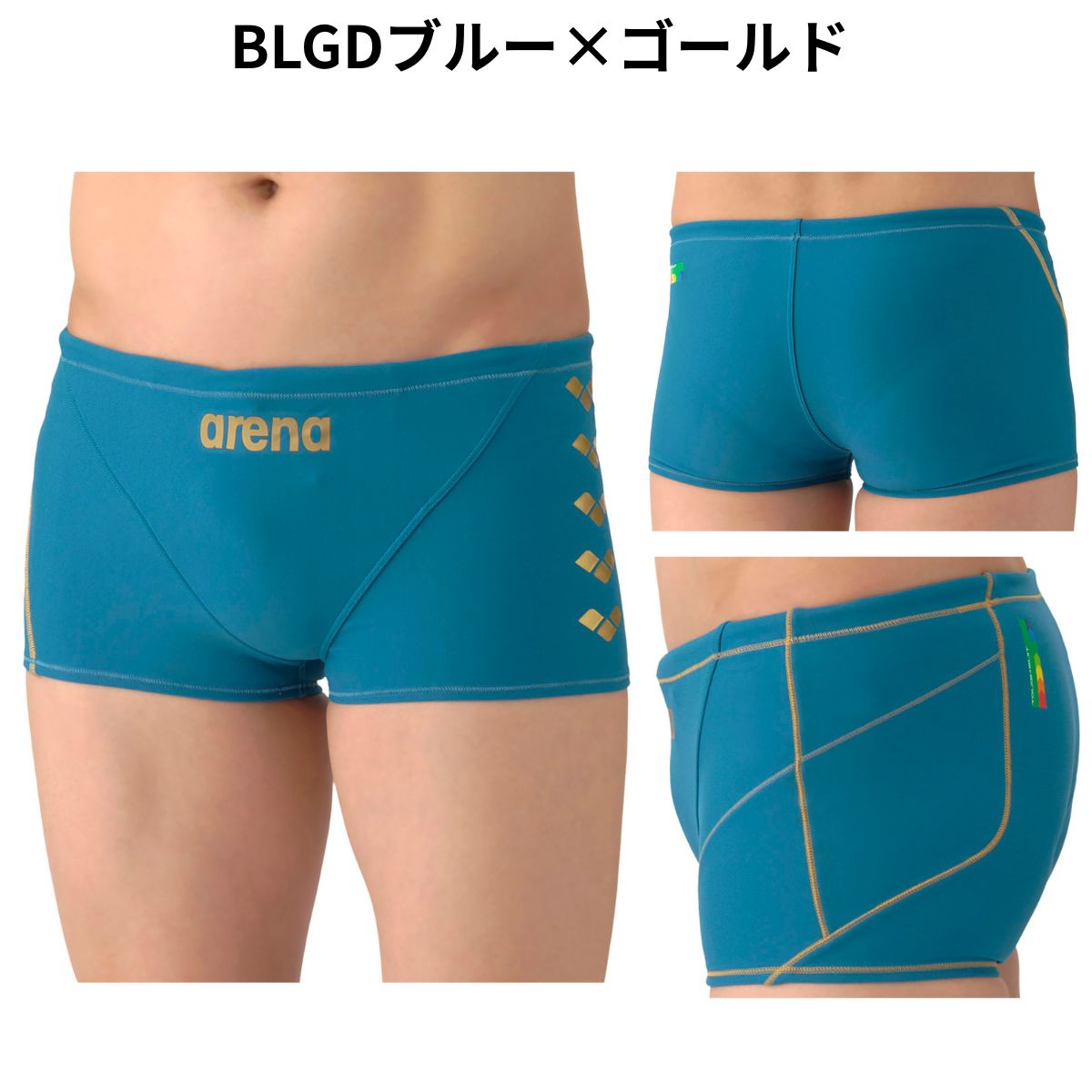 メンズ 競泳トレーニング水着 スパッツ ショートレッグ 水泳 練習用 ショート