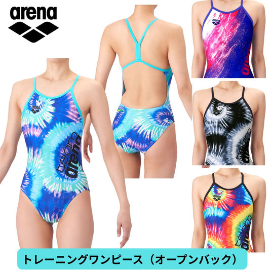 レディース 競泳トレーニング水着 ワンピース オープンバック 水泳 練習用