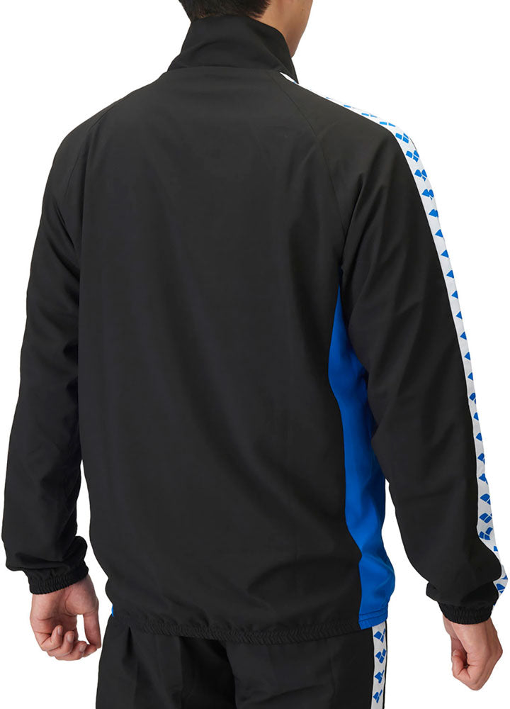 Fabric jacket for swimmers and team wear with mesh lining