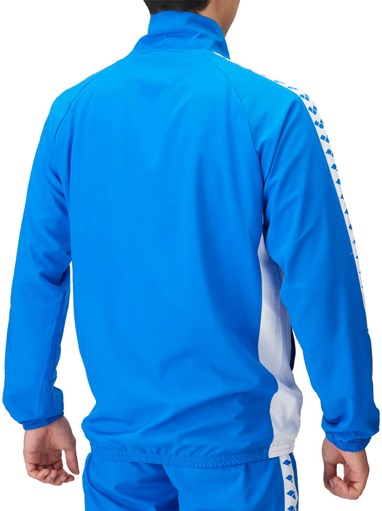 Fabric jacket for swimmers and team wear with mesh lining