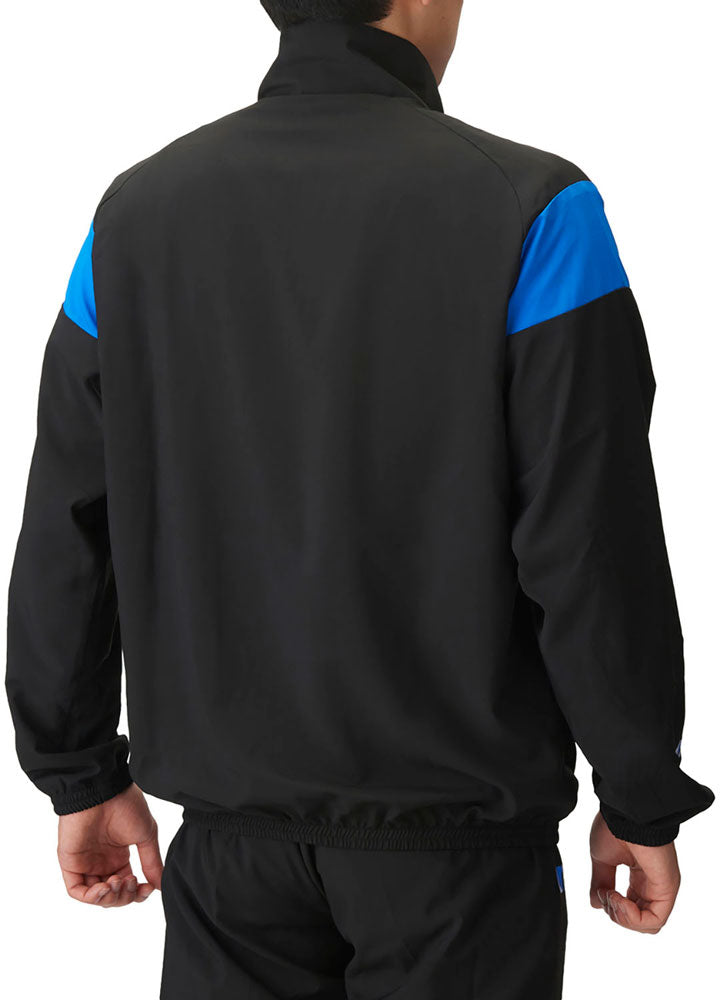 Fabric jacket for swimmers and team wear with mesh lining