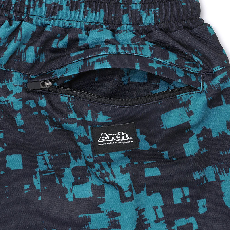 Arch grid faded shorts バスケットボール ショーツ バスパン メンズ