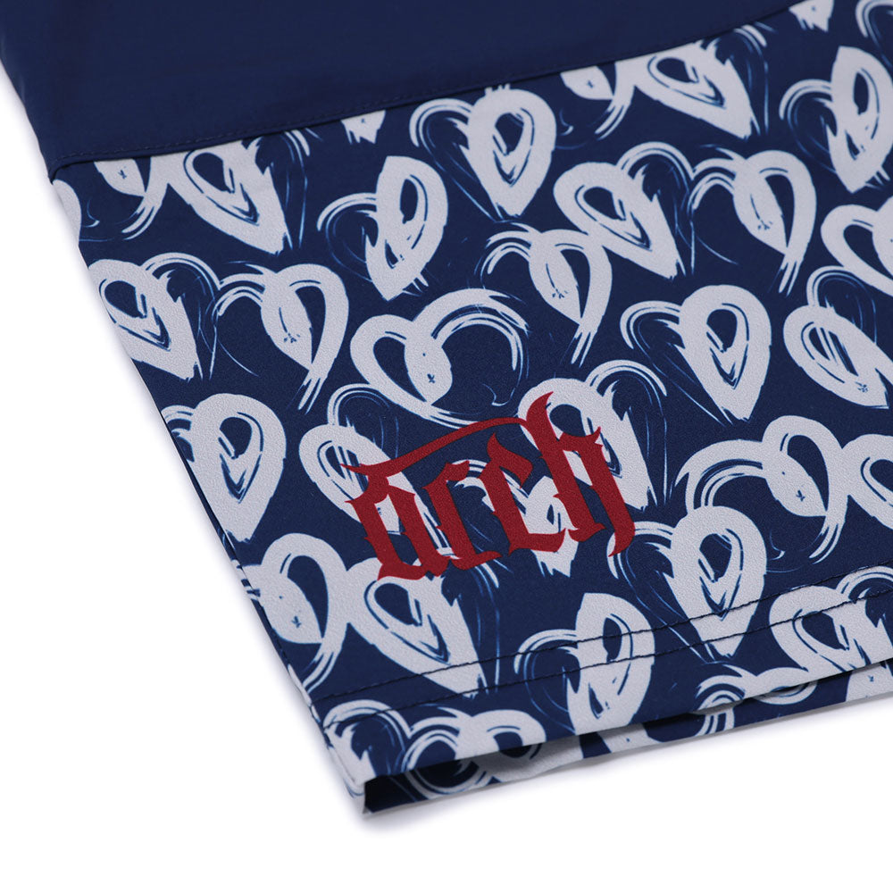 Arch brush heart shorts メンズ ショーツ バスパン バスケット