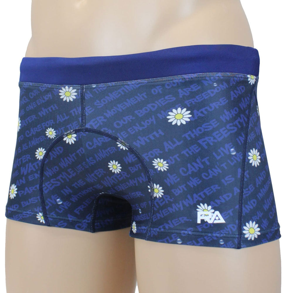 FLOWER BLOOMS Men's Swimbox Competitive Training Swimwear