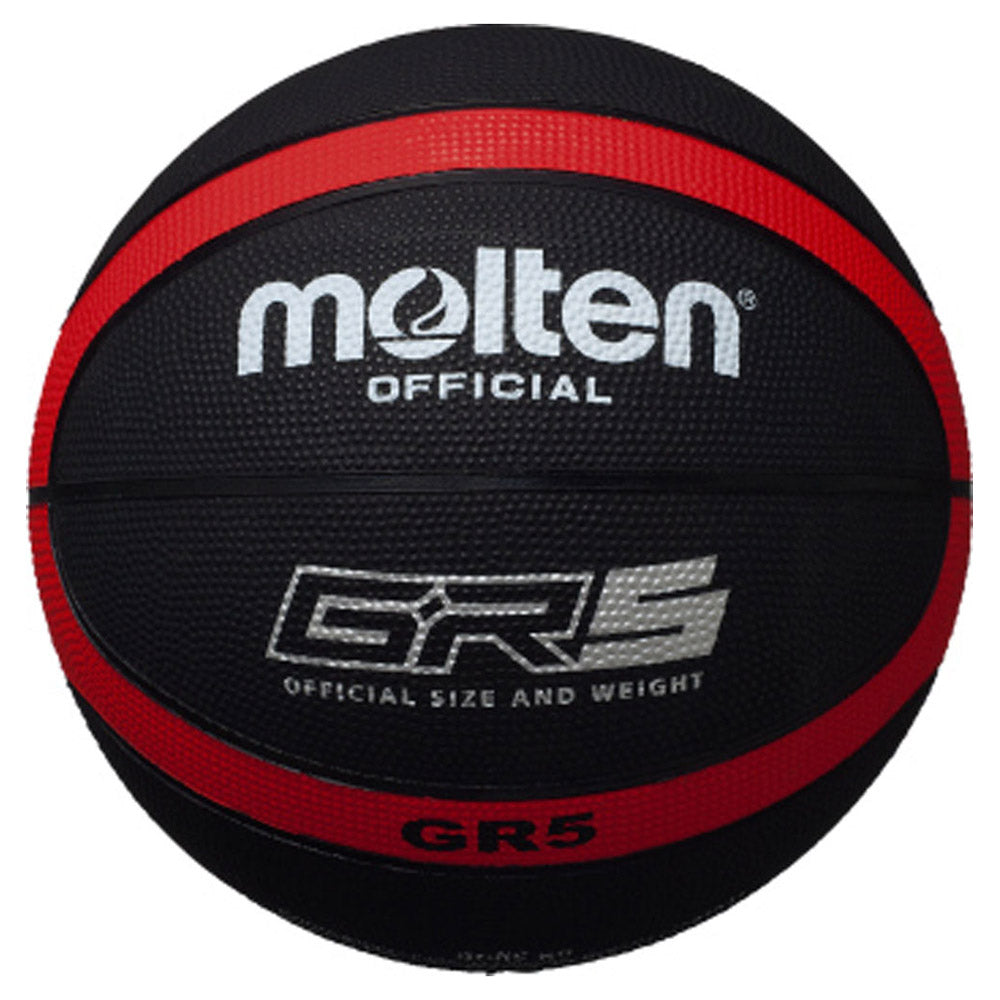 GR5 Rubber Basketball Size 5 Black x Red