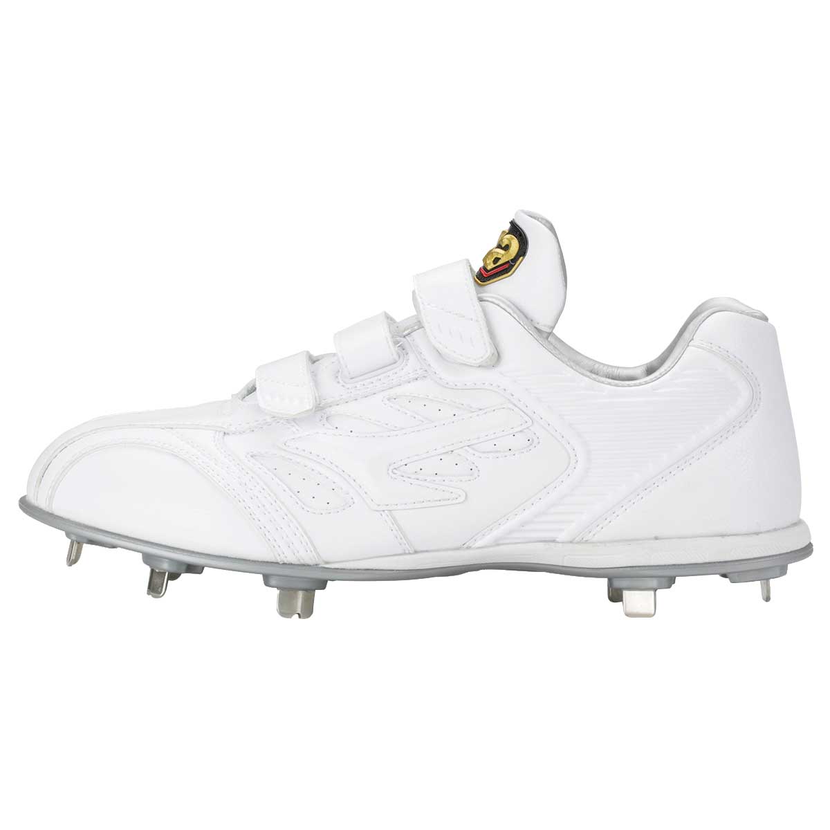 Resin-soled spikes, belt-type, Trust TL, baseball spikes, white spikes