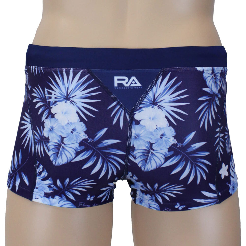 FLOWER BLOOMS Men's Swim Box Competitive Swimming Training Swimwear for Swimming Practice