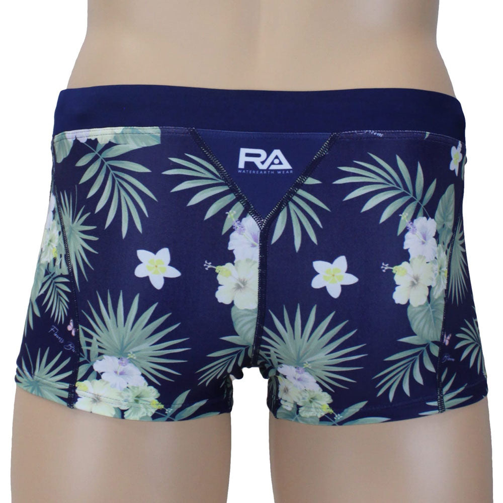 FLOWER BLOOMS Men's Swim Box Competitive Swimming Training Swimwear for Swimming Practice