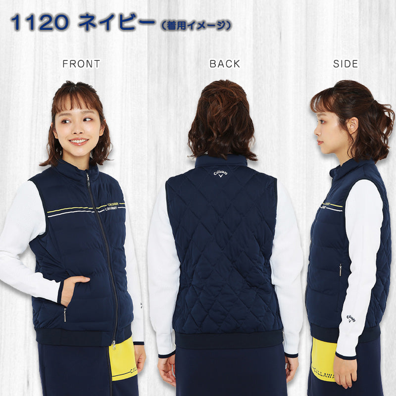 中綿入りスターストレッチフルジップベスト WOMENS