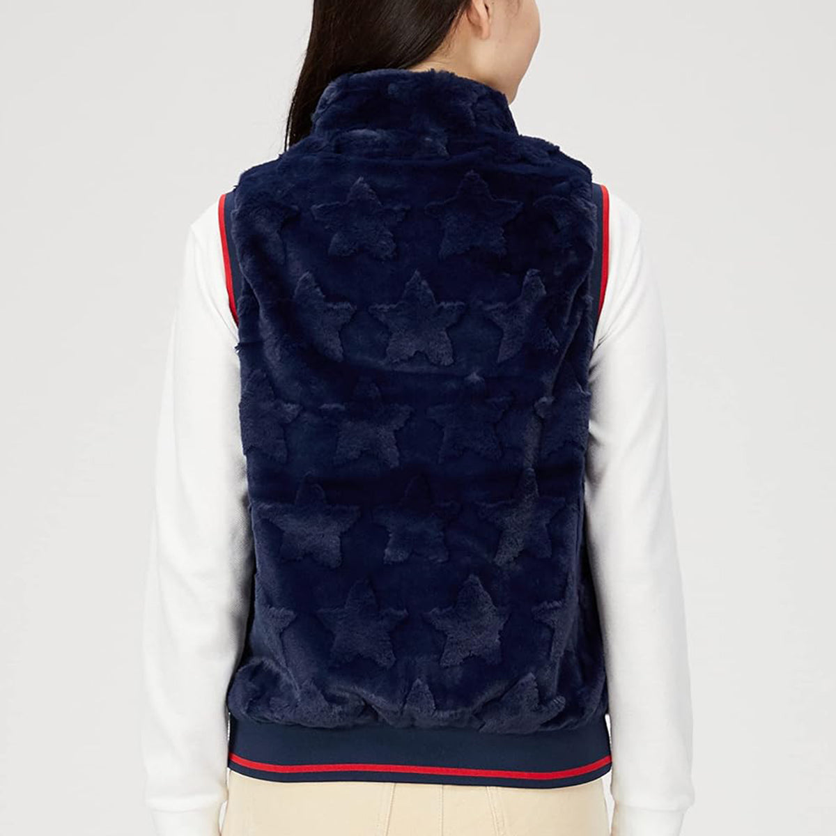 Callaway Star Pattern Full Zip Fur Vest Women's Golf Wear