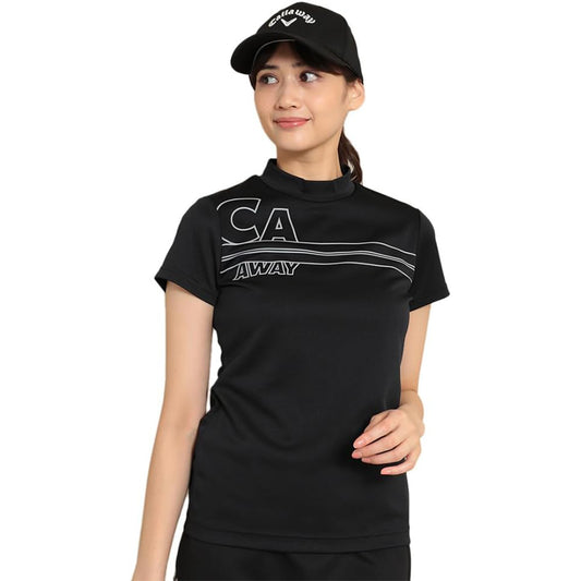 Callaway Short Sleeve Mock Neck Shirt, Stretch Smooth, Women's Golf Wear