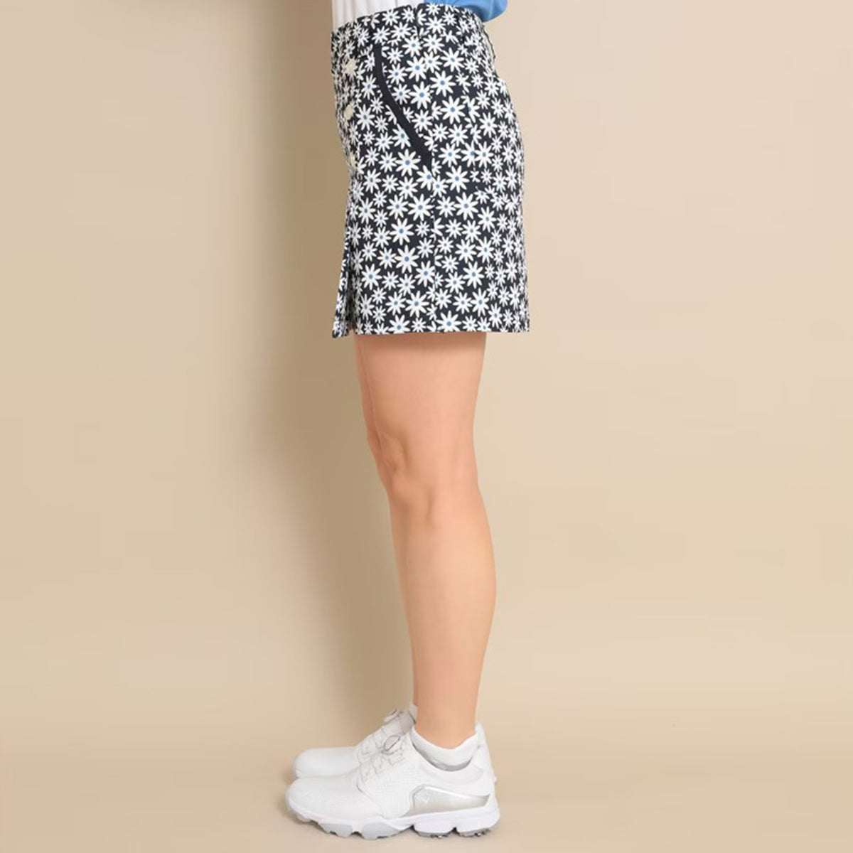 Callaway Daisy Print Striped Dobby Skirt Women's Golf Wear