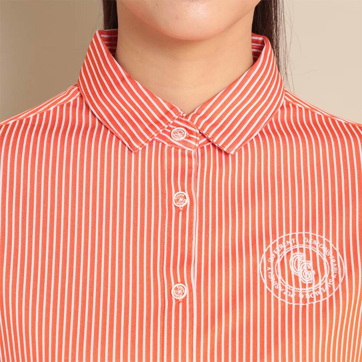 Callaway Striped Jacquard Long Sleeve Shirt Women's Golf Wear