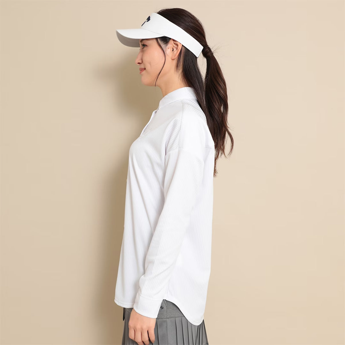 Callaway Striped Jacquard Long Sleeve Shirt Women's Golf Wear