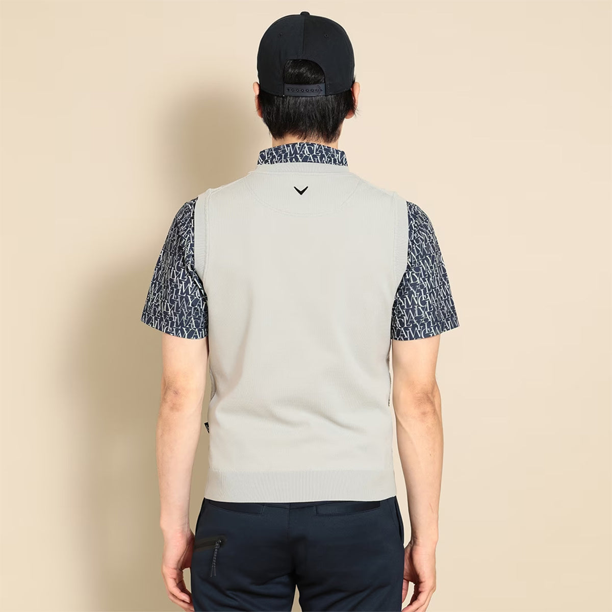 Callaway Camouflage Jacquard Knit Vest for Men Golf Wear