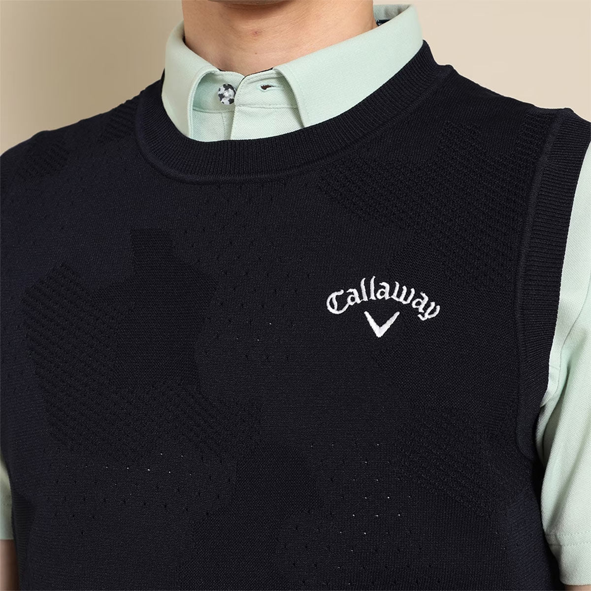 Callaway Camouflage Jacquard Knit Vest for Men Golf Wear