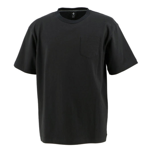 Crew Neck T-Shirt Chest Pocket Athletic Activewear Heavyweight