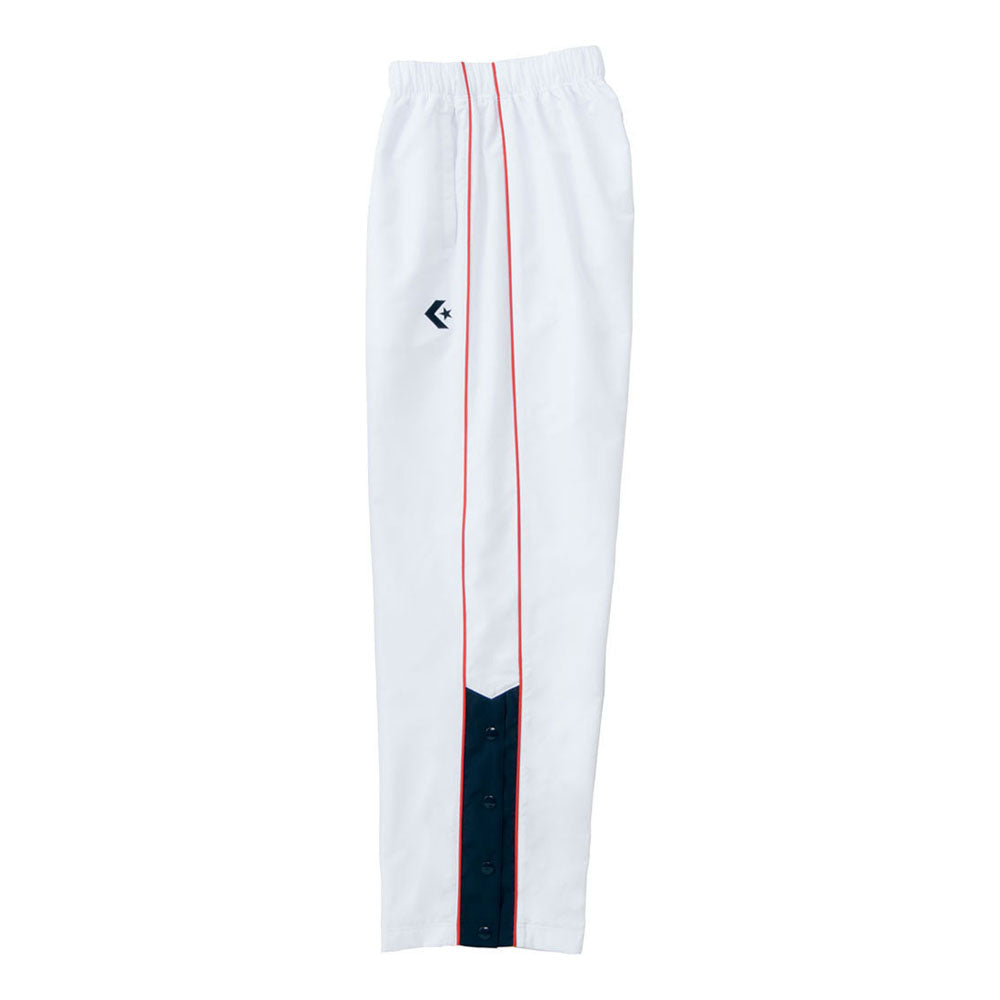 Junior basketball wear warm-up pants with buttoned hem