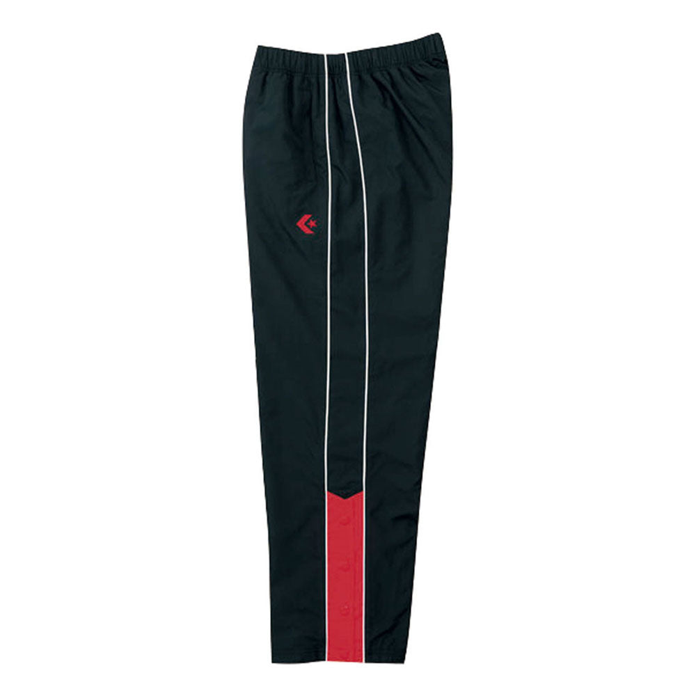 Junior basketball wear warm-up pants with buttoned hem