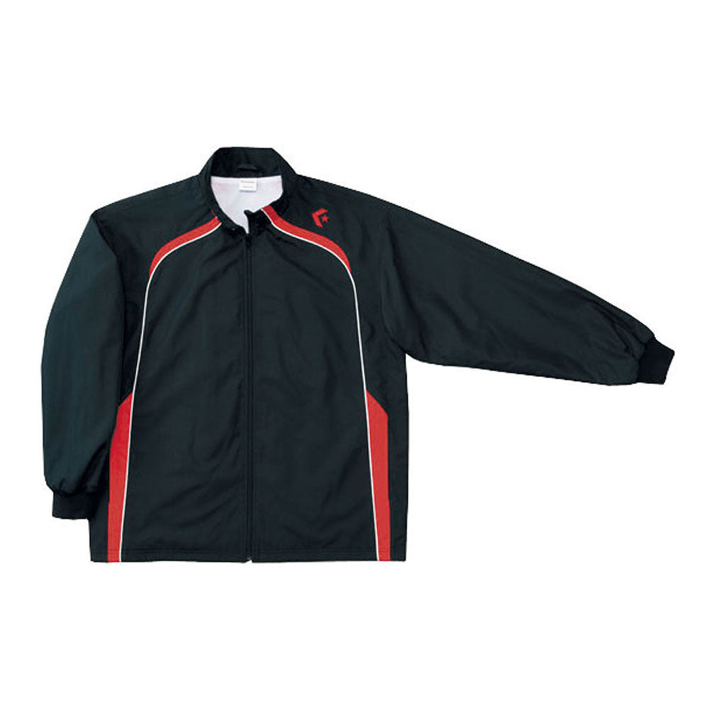 Junior basketball wear warm-up jacket with boxed hem