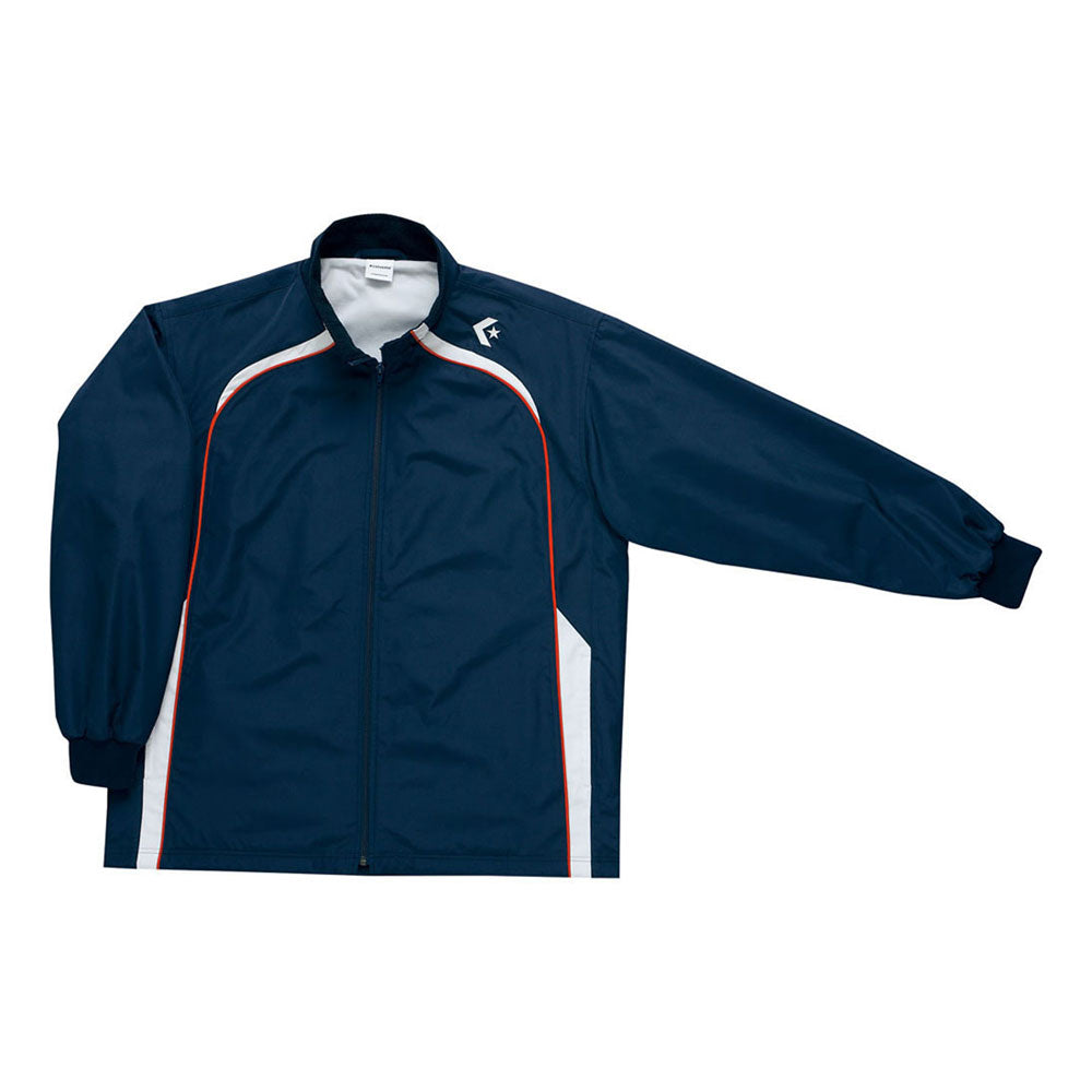 Junior basketball wear warm-up jacket with boxed hem