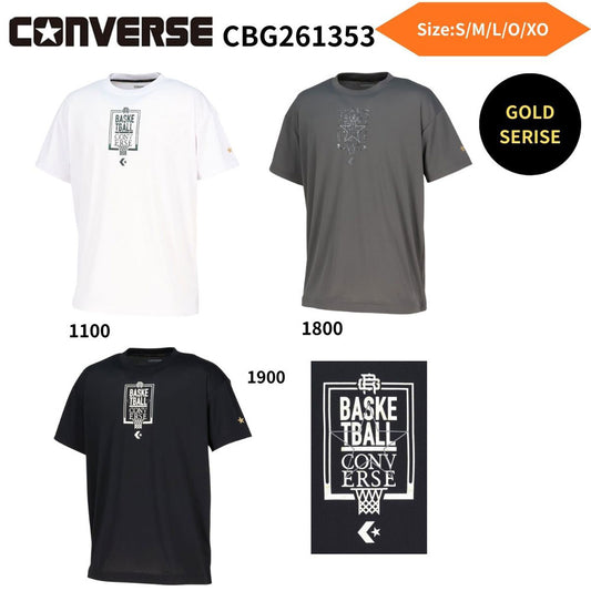 ユニセックス バスケットボール バスケ 半袖Tシャツ ゴールドシリーズ プリントTシャツ