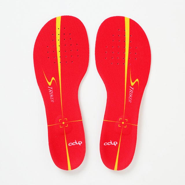 サッカー用インソール カルパワーストライカー レッド 薄型モデル 中敷き