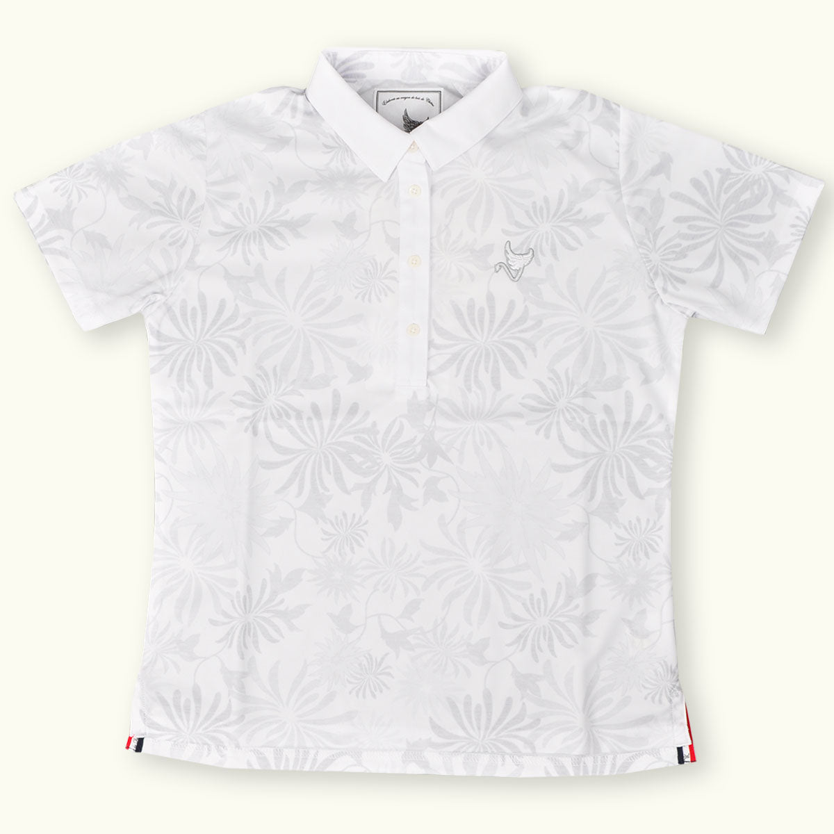 CLUNK Botanical Polo for Women, Golf Wear, Sweat-Absorbent, Quick-Drying, UV Protection