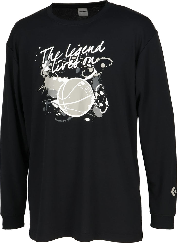 Men's Printed Long Sleeve Shirt Long Sleeve T-Shirt Basketball Practice Shirt