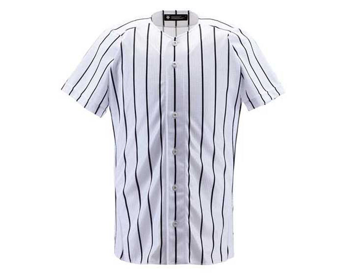 Uniform shirt, full open, striped