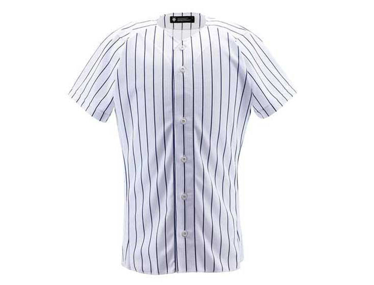 Uniform shirt, full open shirt, pinstripe