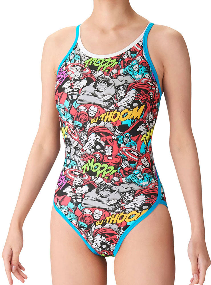 MARVEL Women's One-Piece Open Back Competitive Training Swimsuit